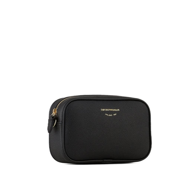 Shop Emporio Armani Black Camera Bag In Nero