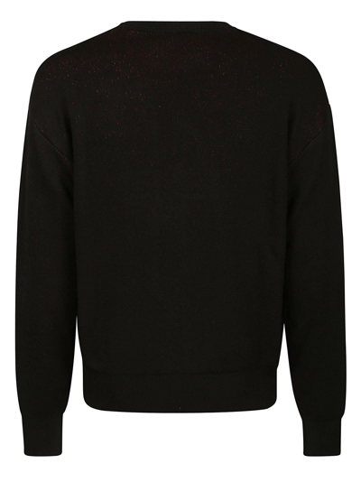 Shop Aries Recycled Problemo Knit In Blk Black
