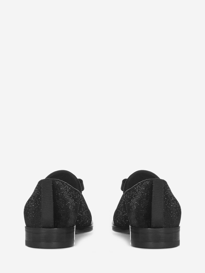 Shop Dsquared2 Ubaldo Loafers In Black