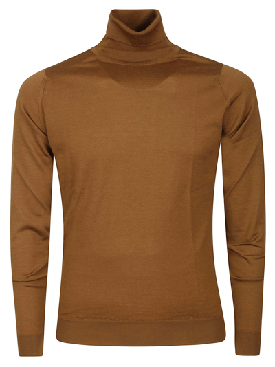 Shop John Smedley Cherwell Pullover Ls In Ginger
