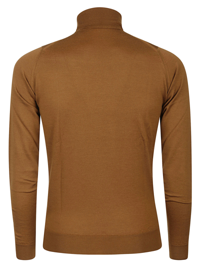 Shop John Smedley Cherwell Pullover Ls In Ginger
