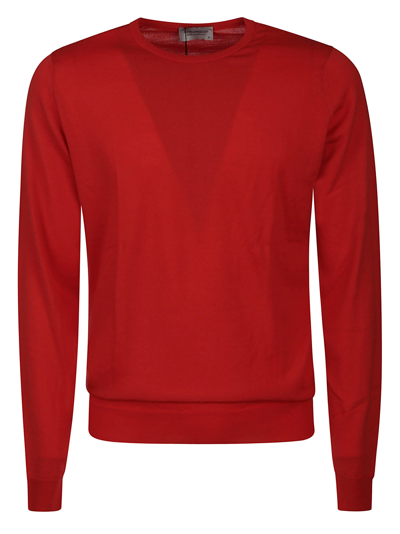 John Smedley Lundy Pullover Ls In Red | ModeSens