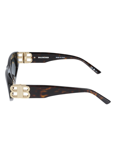 Balenciaga One-size Sunglasses In Brown/green