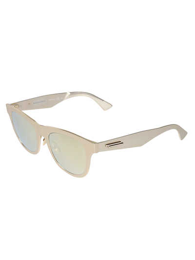 Shop Bottega Veneta Wayfarer Sunglasses In Gold