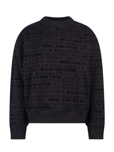 Shop Versace Jeans Couture Sweatshirt In Black