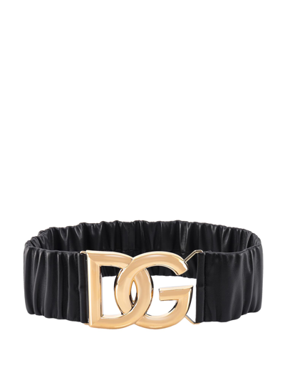 Dolce & Gabbana Cintura Logata - Woman Belts Black 90