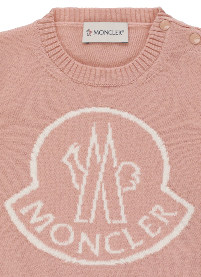 Shop Moncler Tricot Sweater In Pink
