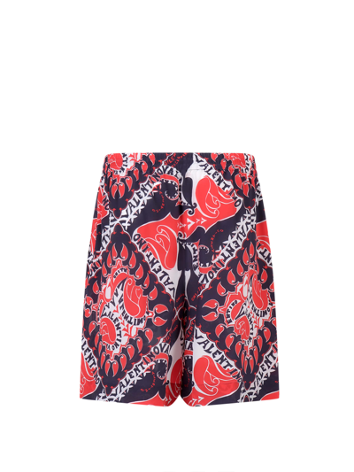 Shop Valentino Bermuda Shorts In Red