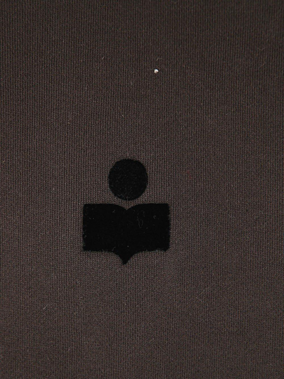 Shop Isabel Marant Mike Logo Printed Sweatshirt In Black