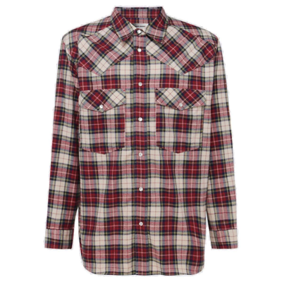 Shop Isabel Marant Checked Buttoned Shirt In Bordeaux