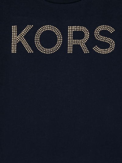 Shop Michael Kors T-shirt With Logo In Navy