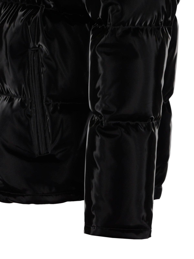 Shop Saint Laurent Lacquered-effect Oversized Down Jacket