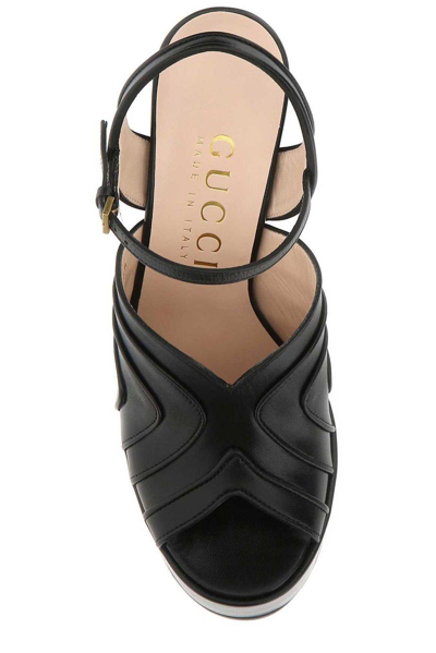 Shop Gucci Slingback Platform Sandals