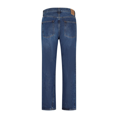 Shop Totême Straight-fit Cropped Jeans In Denim Blue