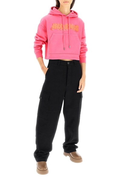 Shop Jacquemus Le Sweatshirt Pate A Modeler Hoodie In Pink