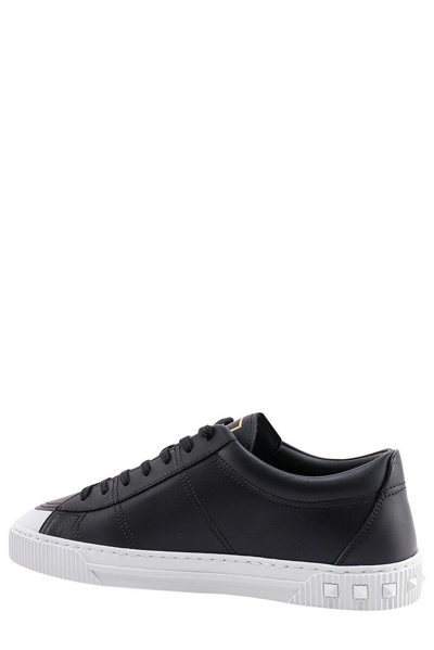 Shop Valentino Cityplanet Lace-up Sneakers In Nero/bianco
