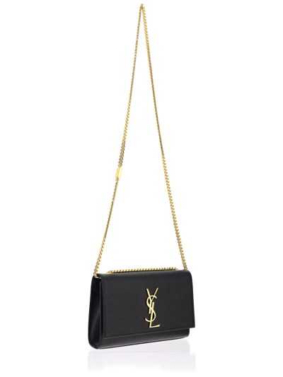 Shop Saint Laurent New S Kate Shoulder Bag In Nero