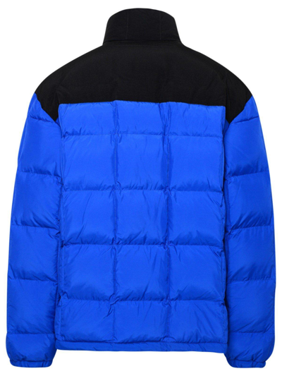 Shop Marcelo Burlon County Of Milan Panelled Padded Jacket In Navy