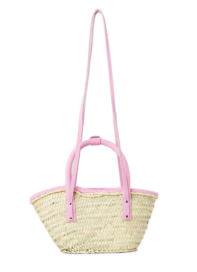 Shop Jacquemus Le Petit Panier Soleil Tote Bag In Light Pink