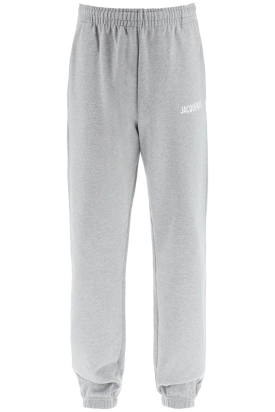 Shop Jacquemus Le Jogging Sweatpants In Grey