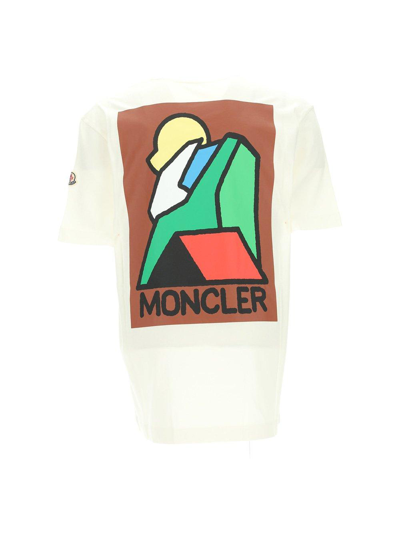 Moncler Men's Logo-Appliquéd Printed Cotton-jersey T