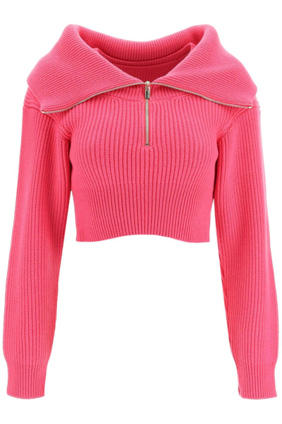 Shop Jacquemus La Maille Risoul Sweater In Pink