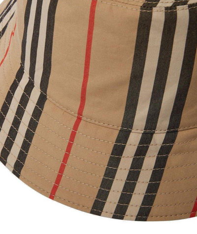 Burberry Reversible Beige Cotton Icon Stripe Bucket Hat – BlackSkinny