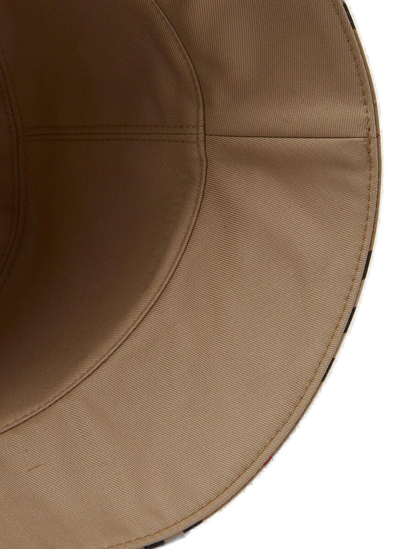 Shop Burberry Classic Check Bucket Hat In Archive Beige