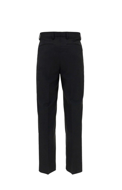 Shop Valentino Straight-leg Tailored Trousers In Black