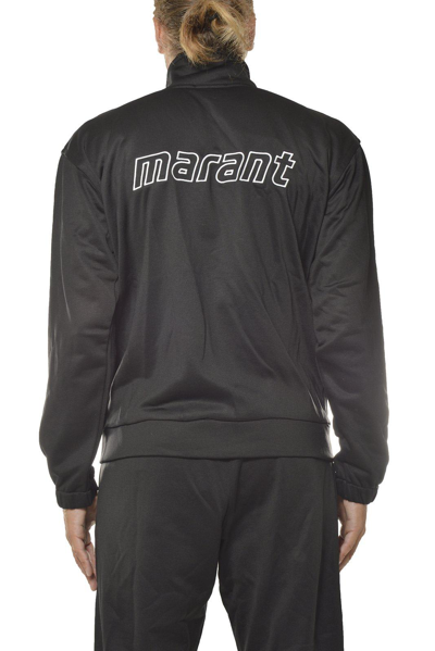 Shop Isabel Marant Logo Print Track Jacket In Black