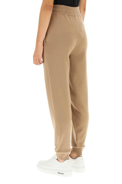 Shop Burberry Josee Knit Trousers In Camel