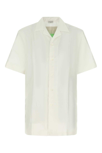 Shop Dries Van Noten Short-sleeved Oversized Shirt In White