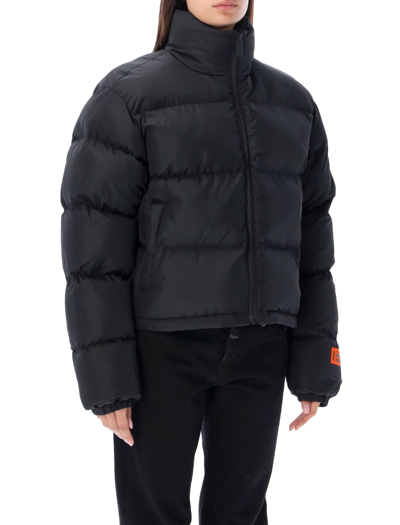 Shop Heron Preston Ex-ray Nylon Puffer Jacket In Black