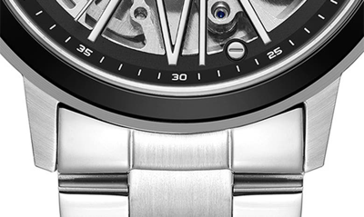 Shop Kenneth Cole Automatic Bracelet Watch, 43mm In Silver