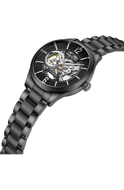 Shop Kenneth Cole Automatic Bracelet Watch, 42mm In Black