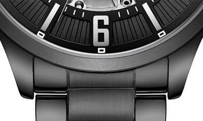 Shop Kenneth Cole Automatic Bracelet Watch, 42mm In Black