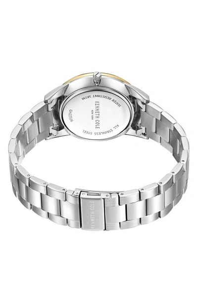 Shop Kenneth Cole Classic Bracelet Watch, 42mm In Silver