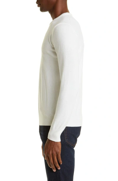 Shop Zegna Oasi Cashmere Sweater In White