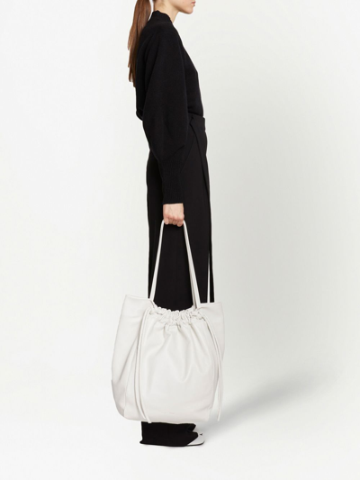 Shop Proenza Schouler Drawstring-top Tote Bag In White