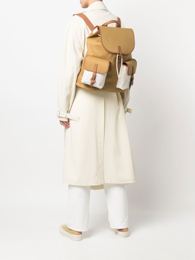 Shop Mackintosh L/uniform Bonded Cotton Hiking Bag In Neutrals
