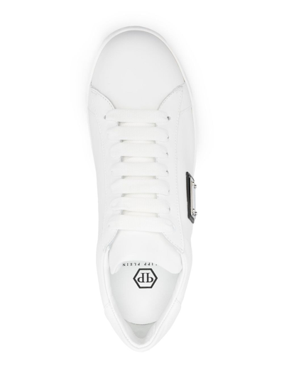 Shop Philipp Plein Plein Tm Low-top Sneakers In Weiss