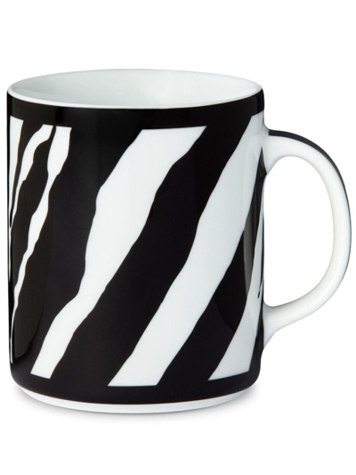 Shop Dolce & Gabbana Zebra-print Porcelain Mug In White