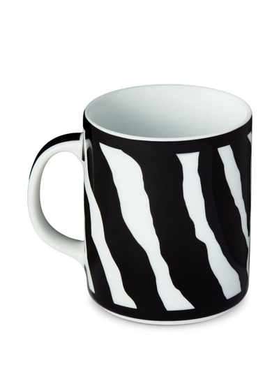 Shop Dolce & Gabbana Zebra-print Porcelain Mug In White
