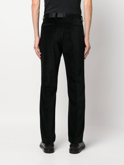 Shop Philipp Plein Four-pocket Tailored Trousers In Black