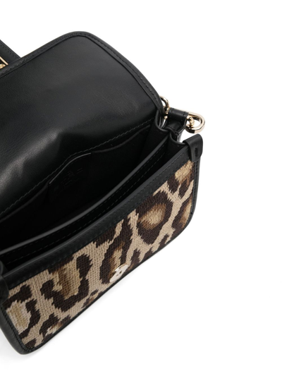 Shop Etro Animal-pattern Shoulder Bag In Braun