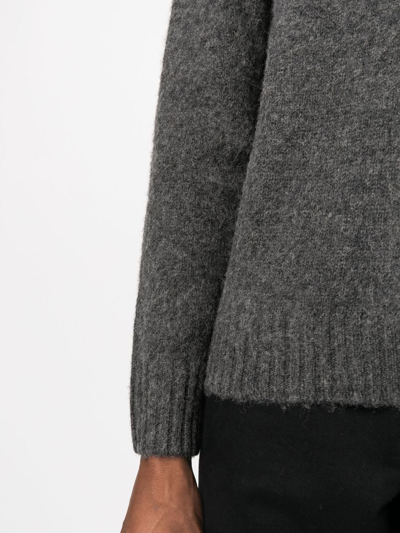 Aspesi Crew-neck Wool Jumper In Grau