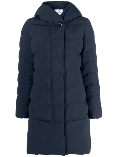 Shop Woolrich Prescott Padded Parka In Blue