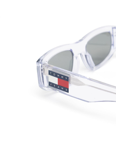 Shop Tommy Hilfiger Cat-eye Frame Sunglasses In Blau