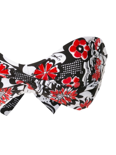 Amir Slama Floral-print Bikini Set In Multicolour
