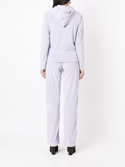 Shop Amir Slama Zip-up Tracksuit Set In Purple